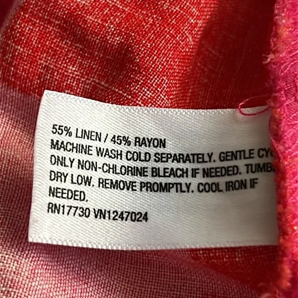 Kate Spade x Target Classic Rose High-Rise Linen Trousers NWT - Picture 5 of 7